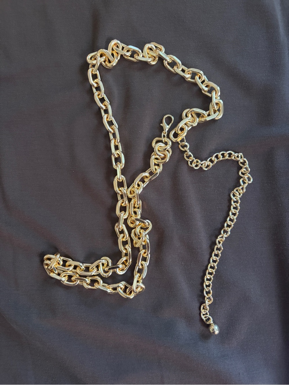 Gold chain belt